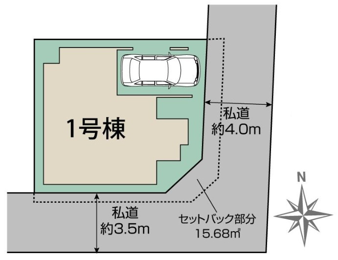 明石市鷹匠町の区画図