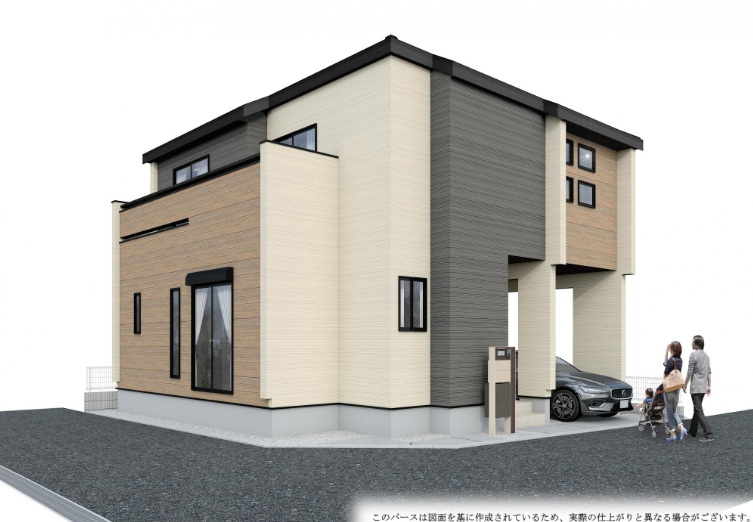 明石市鷹匠町の外観パース