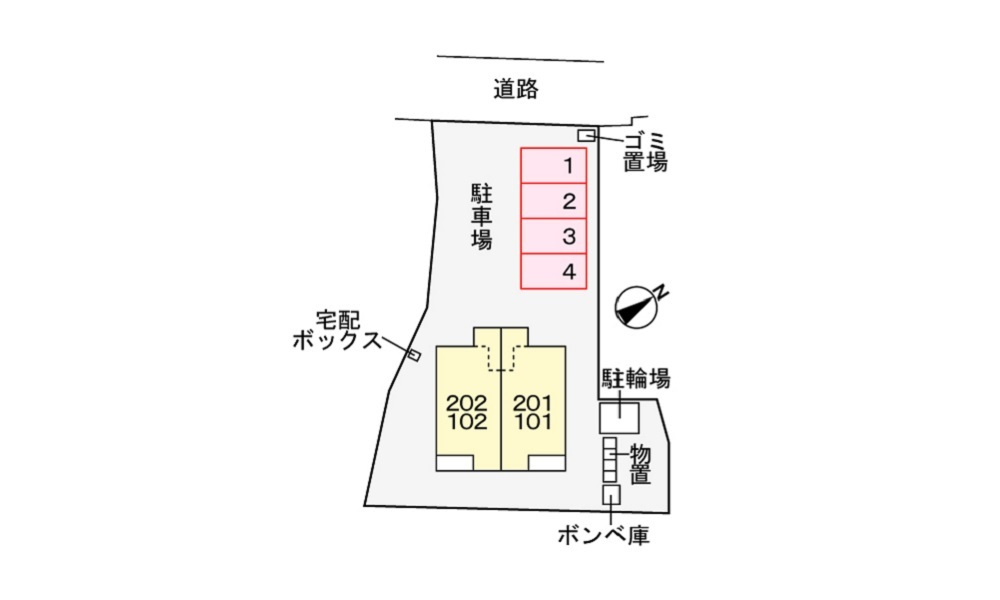 ル・フランⅡの区画図