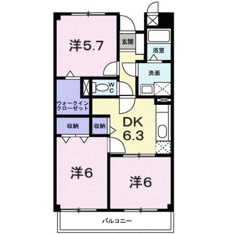 ヴェルジェの間取り