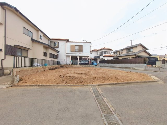 ふじみ野市苗間の売地の前面道路含む現地写真