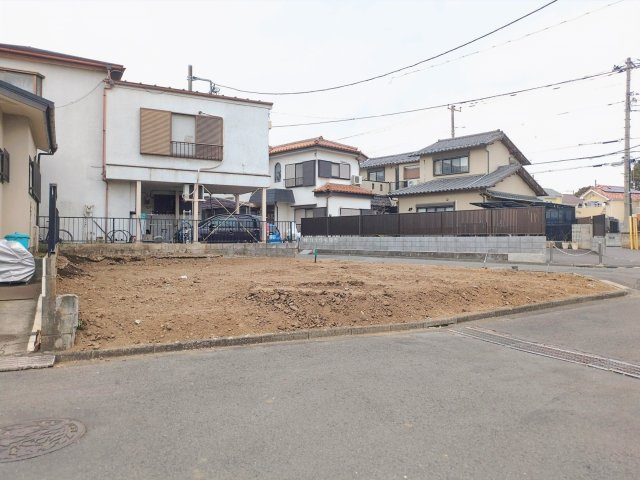 ふじみ野市苗間の売地の前面道路含む現地写真