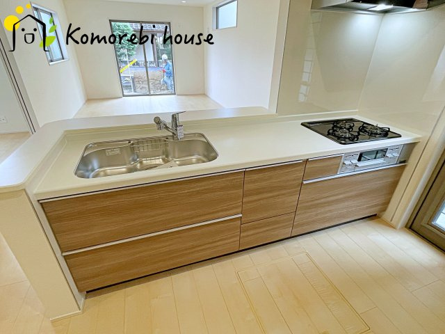 西区二ツ宮　新築一戸建て　リーブルガーデン　01のキッチン|お料理しやすいキッチンです
