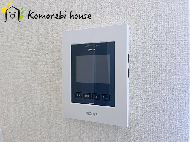 西区二ツ宮　新築一戸建て　リーブルガーデン　01の防犯設備|モニター付インターホンです