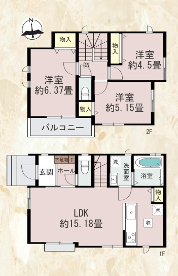 【間取り】 | 福岡市西区拾六町4丁目　B号棟（全2棟）【仲介手数料無料・0円】 | 平日、土日祝日もお好きな日時にご見学可能です。お気軽にお問合せ下さい。