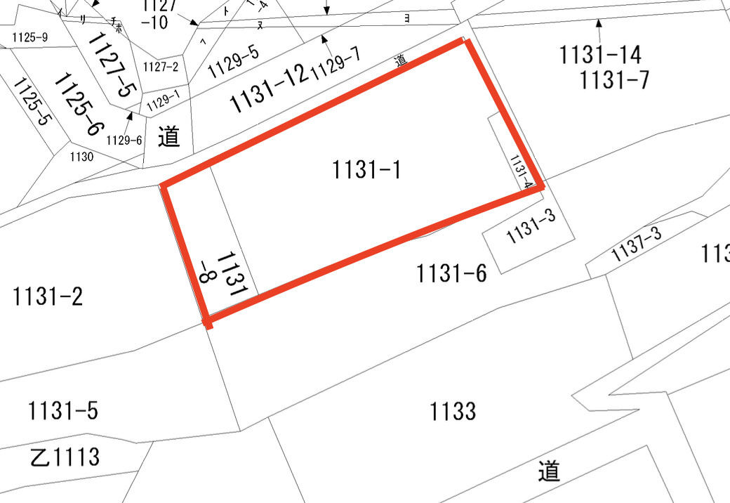 {農地}みどり市東町花輪1131-1,1131-4,1131-8（青地）