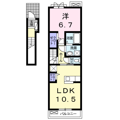 【間取り】 | サクラヴィレッジA
