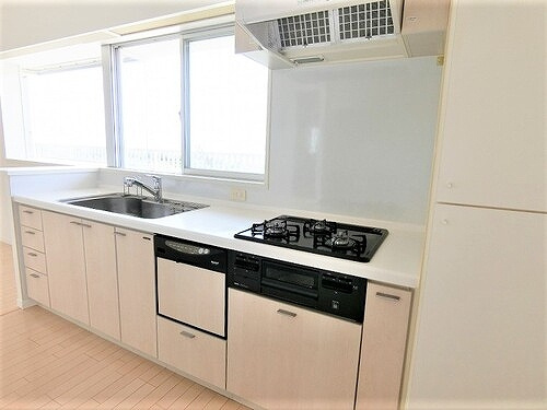 アーバンビュー渚ガーデン・タワーヴィレッジ１番館のキッチン|窓のある明るいキッチン　※2019年12月撮影