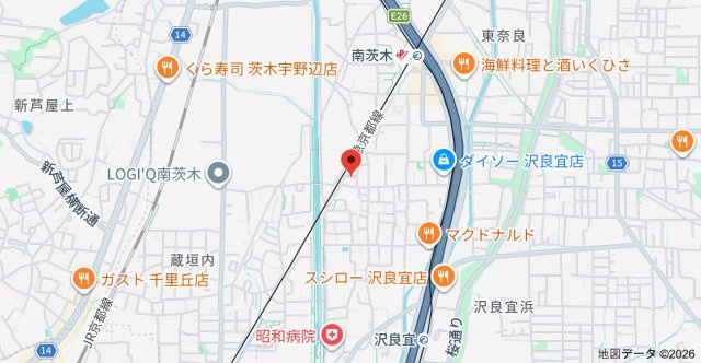 グレース南茨木の地図