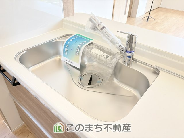 ブルーミングガーデン宇都宮市清住3丁目のキッチン|大きなシンクございます。