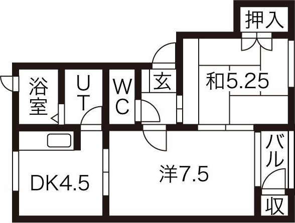 ミルリジェールDの間取り
