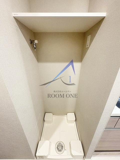 GENOVIA金町の設備|洗濯機置き場です。