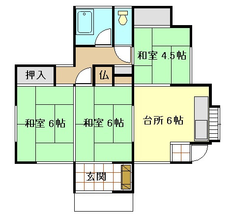 白浜滝口平屋の間取り|現況と相違がある場合は現況を優先します