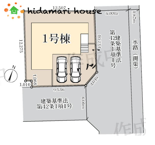 西区二ツ宮　新築戸建　リーブルガーデン01の区画図