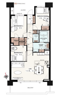 【間取り】 | ヴィーガーデン　ザ・レジデンス　Aサルーン | ヴィーガーデン　ザ・レジデンス　Aサルーン