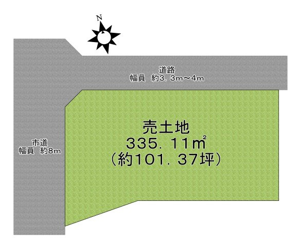 阿倍野区美章園２丁目建築条件なし売土地の画像