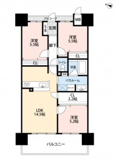 【間取り】 | アルファステイツ天神町