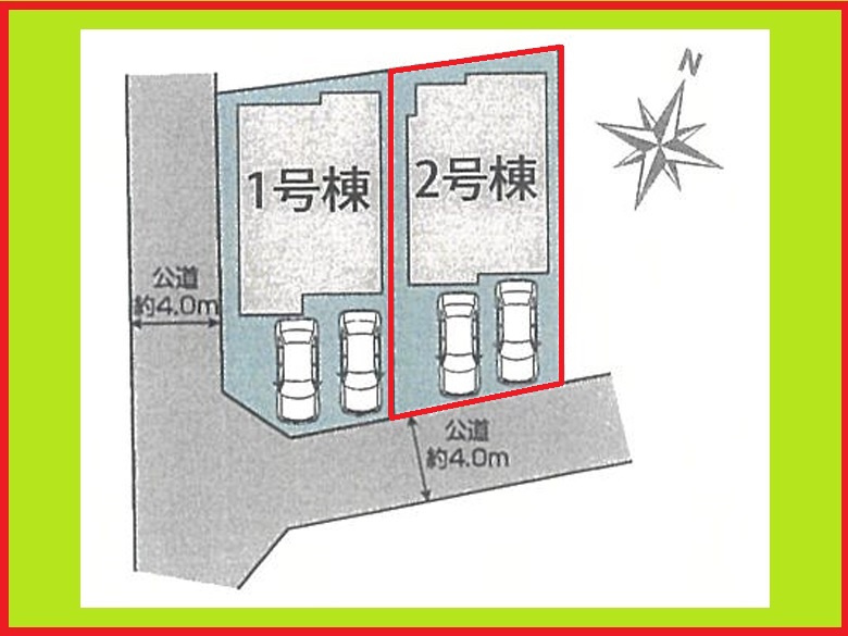 弥富市五明町築留の新築一戸建の区画図|◇２号棟◇