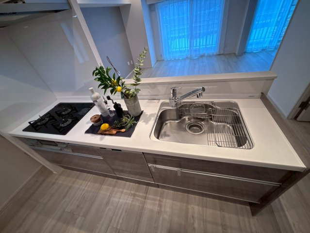 北弐十条マンションC棟のキッチン