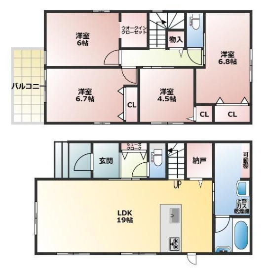 明石市魚住町錦が丘1丁目の間取り