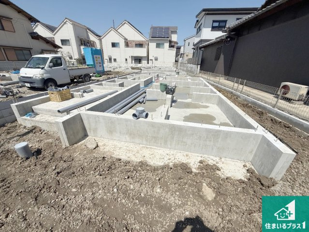 八尾市神宮寺　新築一戸建ての外観|現在建築中！落ち着いた街並みで新生活を始めることが出来そう！周辺の物件も併せてご紹介させて頂きます！