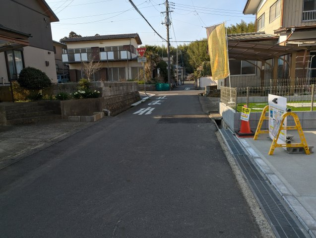 ひたちなか市津田853番の前面道路含む現地写真|前面道路含む現地写真です
