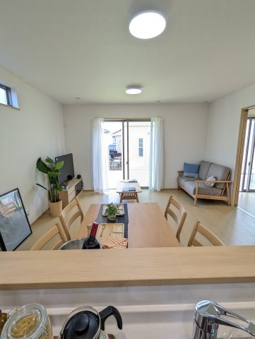 ひたちなか市津田853番のキッチン|同施工物件のシンクです。ステンレス製なので、耐久性、耐熱性に優れており、お手入れが簡単で魅力的です♪