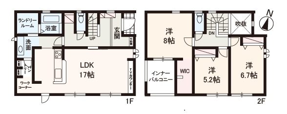 【間取り】 | Livele Garden.S堺市南区御池台2丁 | 全居室が洋室仕様の3LDK。ご家族のライフスタイルに合わせ、多彩な使い方が可能な使い勝手の良い間取りです！