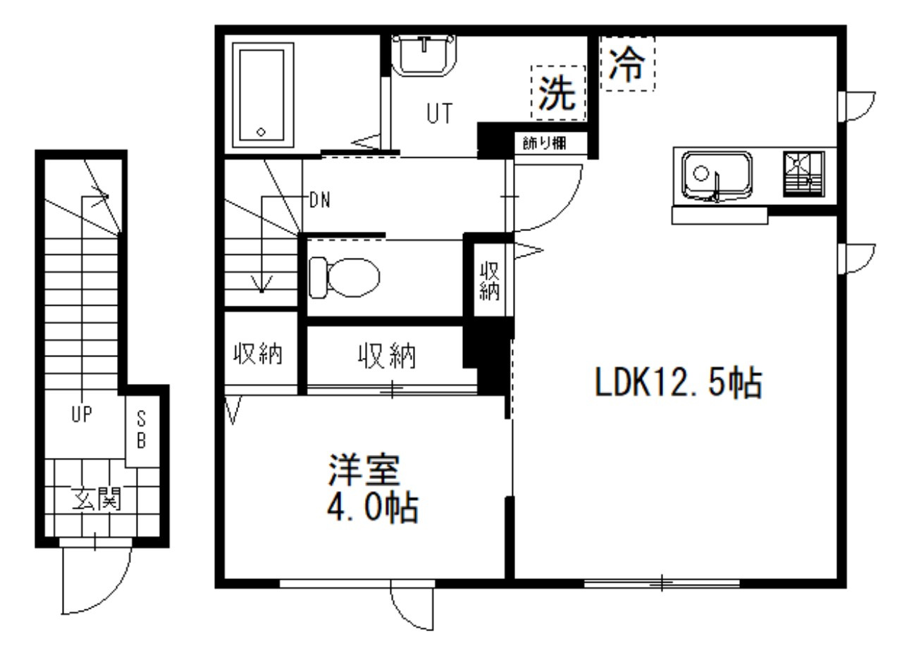 ＰＯＲＴＥ若松の間取り