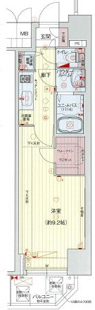 プレサンス江戸堀の間取り
