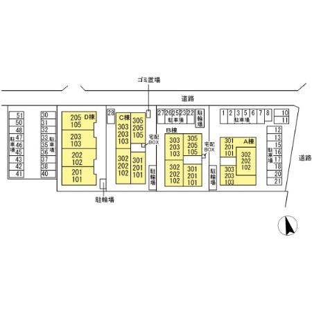 プランドール　Aの区画図