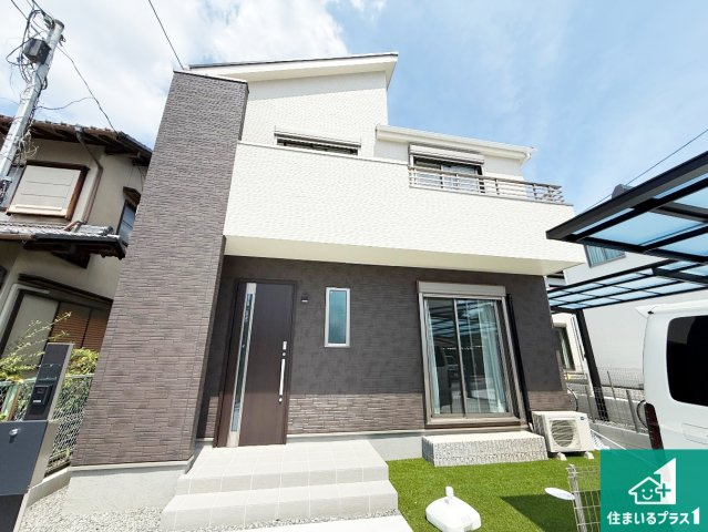 ♦八尾市神宮寺　新築一戸建ての外観|お客様に長く安心して住んでいだだける事にこだわった家づくり！住んでからのアフターサービスにもしっかりと取り組んでいます！
