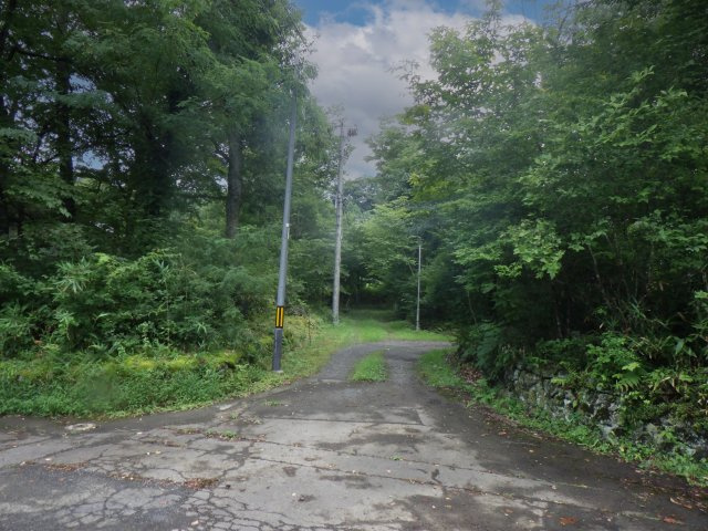 蔵王グリーンビレッジ①の前面道路含む現地写真