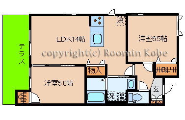 グラッシャス上ノ丸の間取り