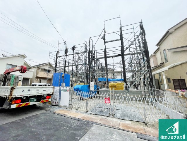 神戸市須磨区緑が丘　第1期　新築一戸建ての外観|周辺は落ち着いた街並みの住宅地！子育てがしやすい住環境です！まだ未完成ですが、現地でしかわからない事もございます。是非一度ご覧ください。