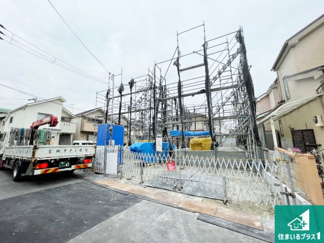 神戸市須磨区緑が丘　第1期　新築一戸建ての外観|周辺は落ち着いた街並みの住宅地！子育てがしやすい住環境です！まだ未完成ですが、現地でしかわからない事もございます。是非一度ご覧ください。