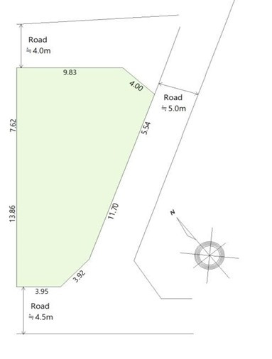神戸市西区伊川谷町潤和　土地の土地図|●年中無休：当日予約可●敷地は約61坪で広々！建築条件はございません！