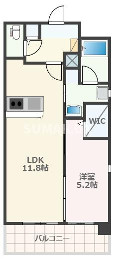 熊本市中央区本山３丁目の賃貸マンションの間取り