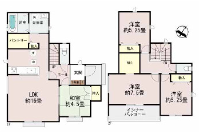 ハートフルタウン与那原町与那原　全4棟の間取り|間取り