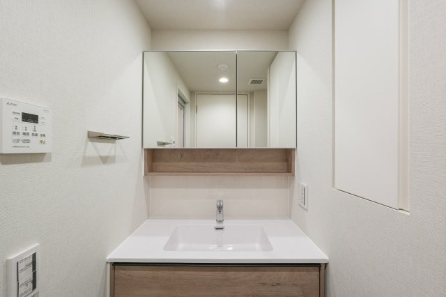 リビオメゾン大岡山の洗面所|明るい洗面所です