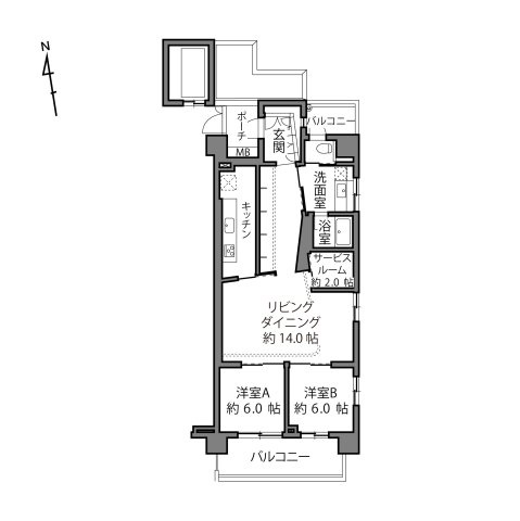 【間取り】 | オープンレジデンシア目黒青葉台テラスＡ棟