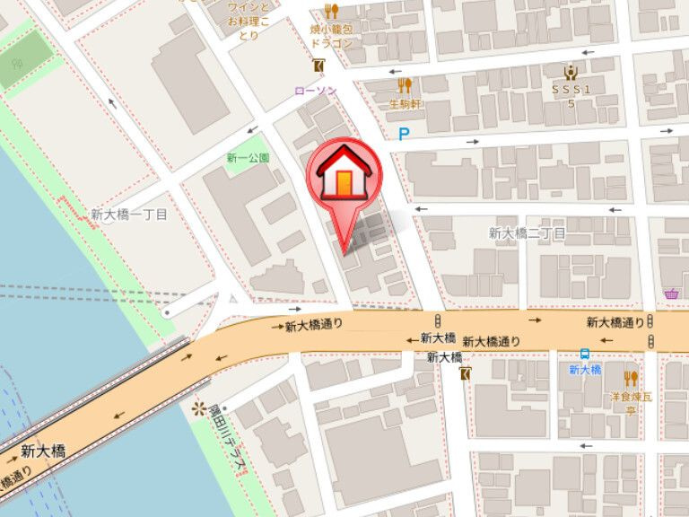 グランフォース森下の地図