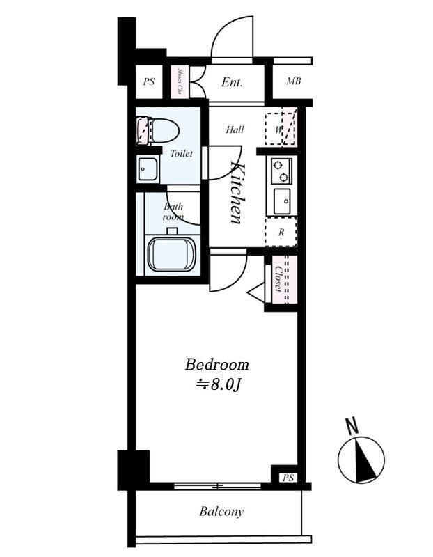 AXAS門前仲町レジデンスの間取り