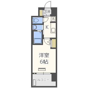 エステムコート中之島ＧＡＴＥIIの間取り