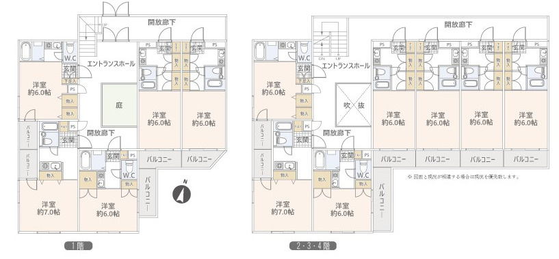 尼崎市南武庫之荘　1棟収益マンションの間取り