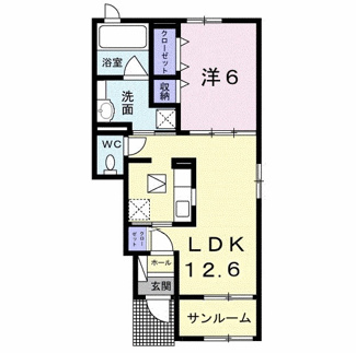 【間取り】 | ベル　アベニーア　Ⅰ
