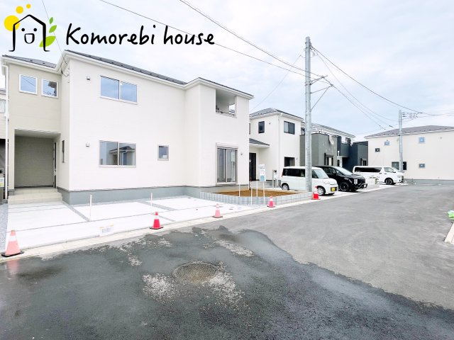 鴻巣松原　3期　新築一戸建て　リーブルガーデン　01の前面道路含む現地写真|前面道路含む現地写真です
