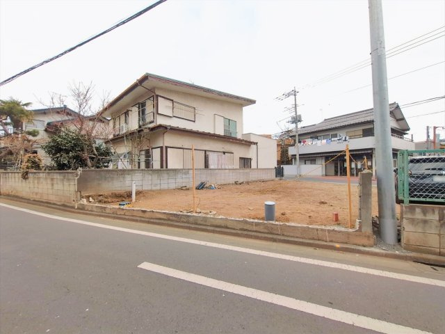 ふじみ野市福岡中央２丁目の売地の前面道路含む現地写真