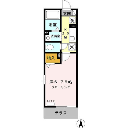ヴィラ・ファミーユ　Aの間取り