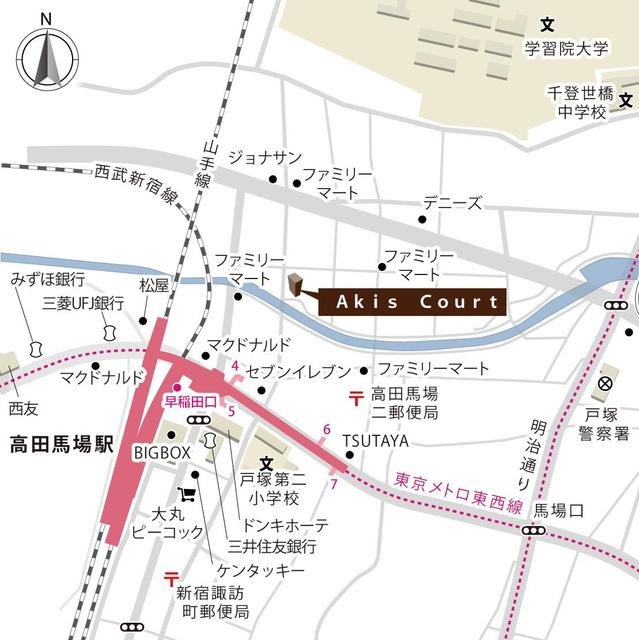 Ａｋｉｓ　Ｃｏｕｒｔの地図
